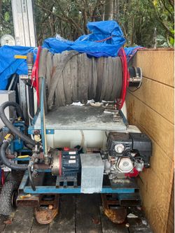 Commercial Skid Pressure Washer / Soft Wash Rig (Gas Engine & Tank)
