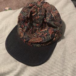 Paisley five panel hat