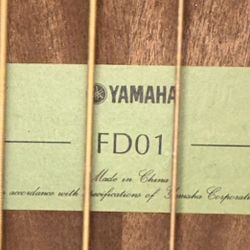 Yamaha FD01 Guitar