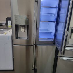 REFRIGERATOR SAMSUNG STAINLESS STEEL WATER SHOSE WITH SAFETY LOCK 