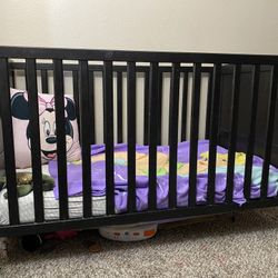 Brown Baby Crib