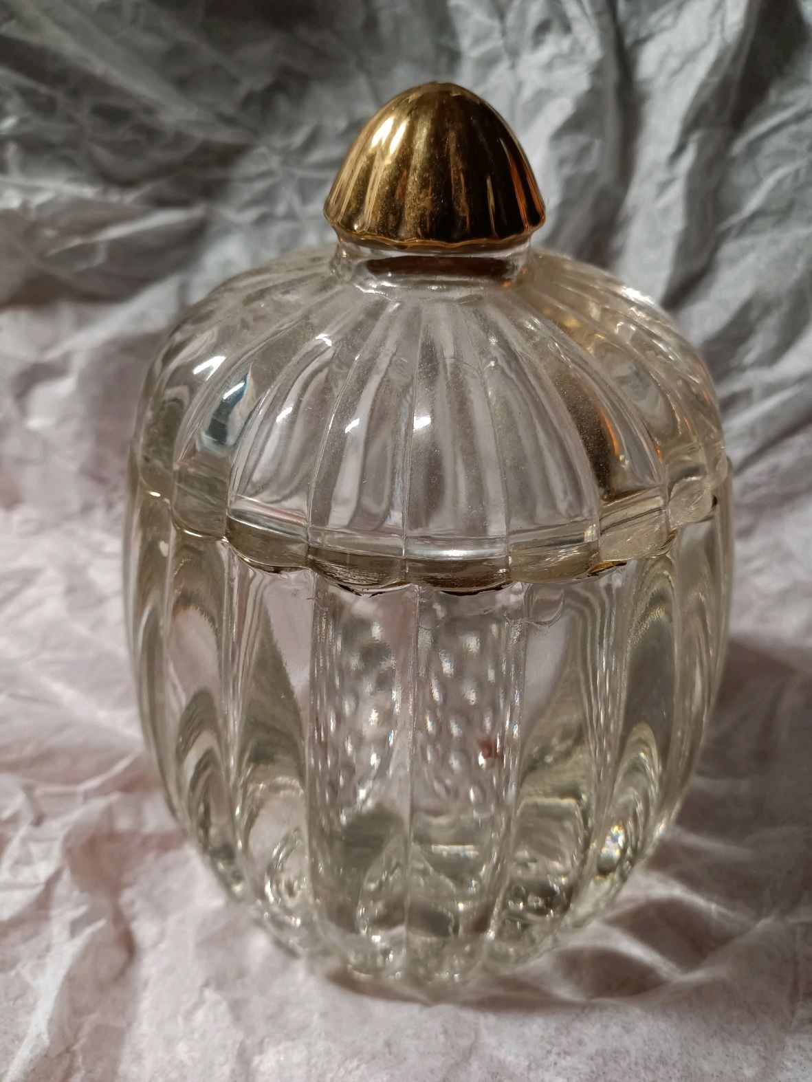 Glass Pumpkin Jar With Lid