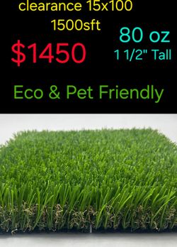 Artificial Grass Turf 15x100 1500 sq ft