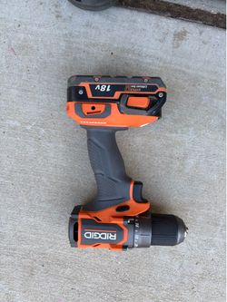 Ridgid subcompact drill with battery