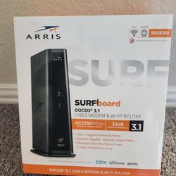 ARRIS - SURFboard DOCSIS 3.1 Cable Modem & Dual-Band Wi-Fi Router
