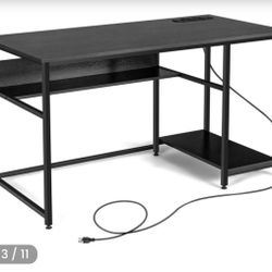 Desk with outlets