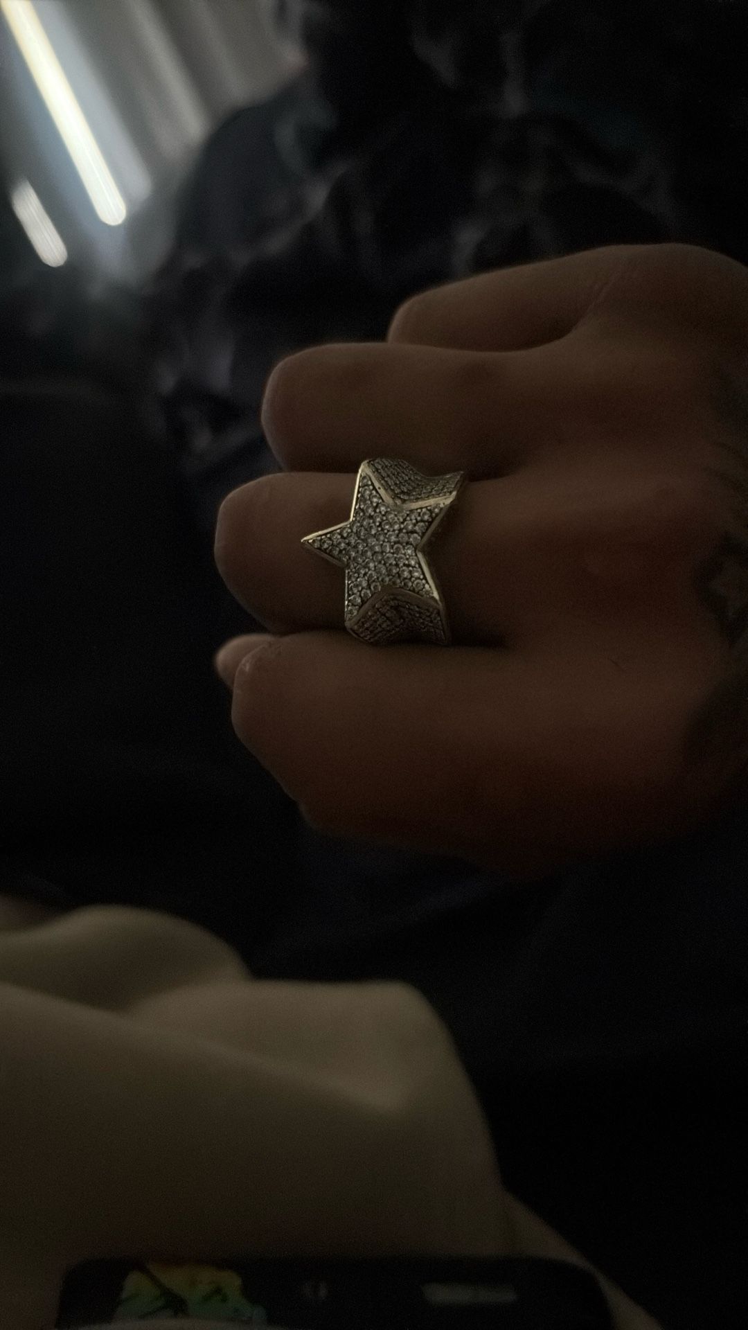Gold star ring