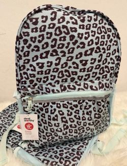 NWT: Dealworthy Cheetah Animal Print Backpack 23L Laptop Bag Student Studious Zipper