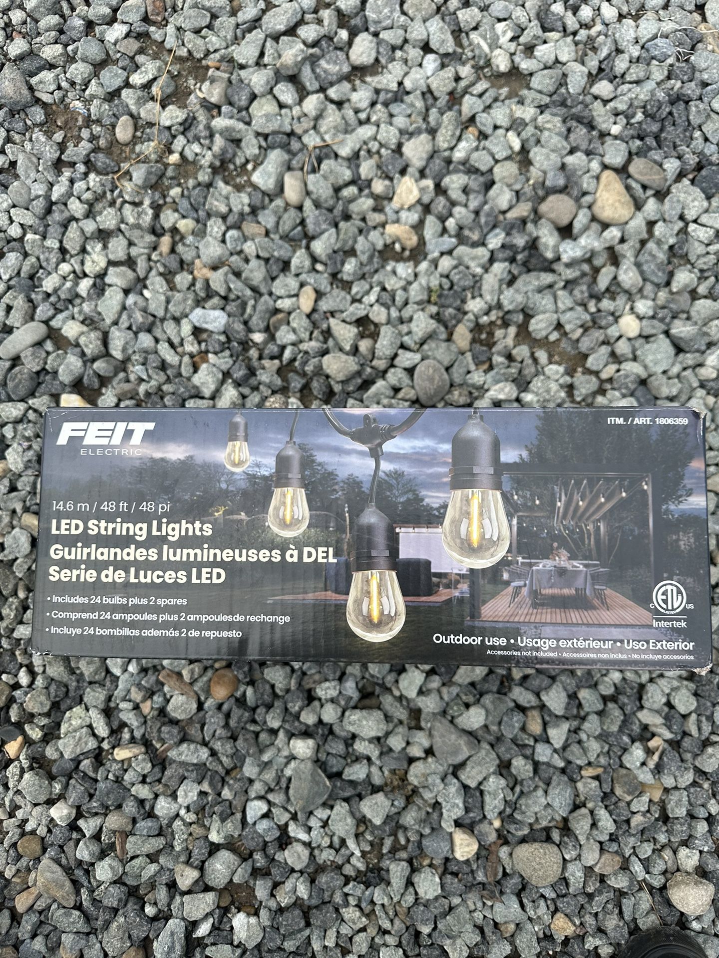 Outdoor String Lights 48ft