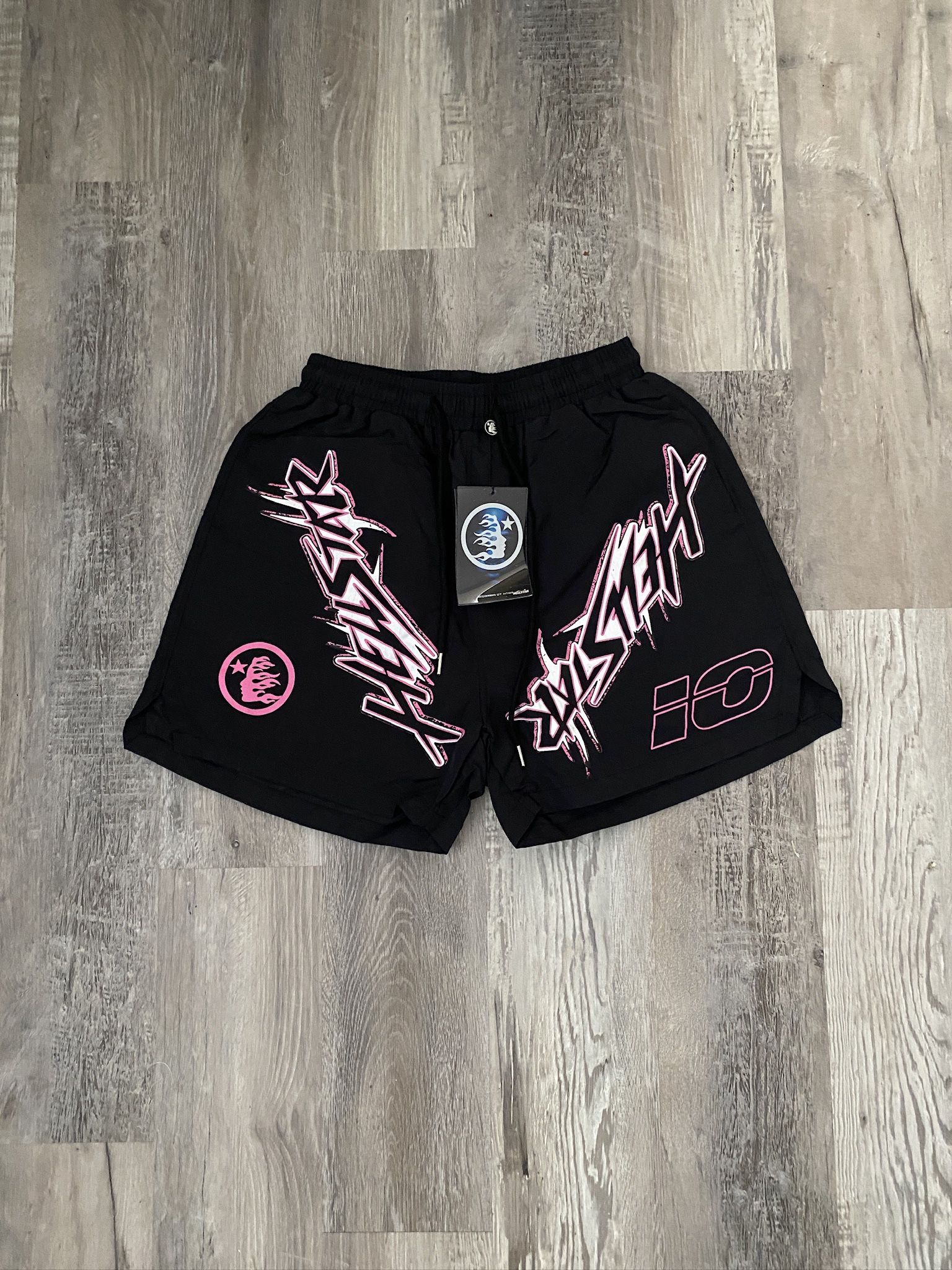 Black/ Pink Hellstar Shorts