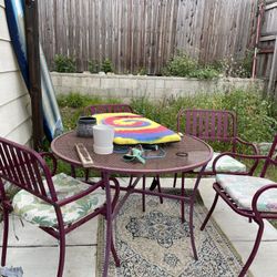 Patio Set With 4 Chairs 