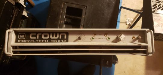 Crown Macro-Tech 36 x 12 Touring Grade Pro Audio Amplifier