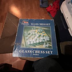 Vintage Glass Chest Set 