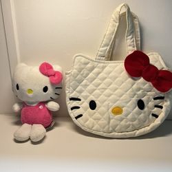 Hello Kitty Purse with Pocket on Back 2 pieces