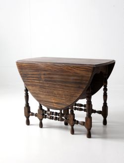 Antique Gateleg Drop Leaf Table