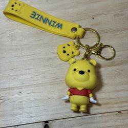 Disney Winnie the Pooh Rubber Keychain #scrappy