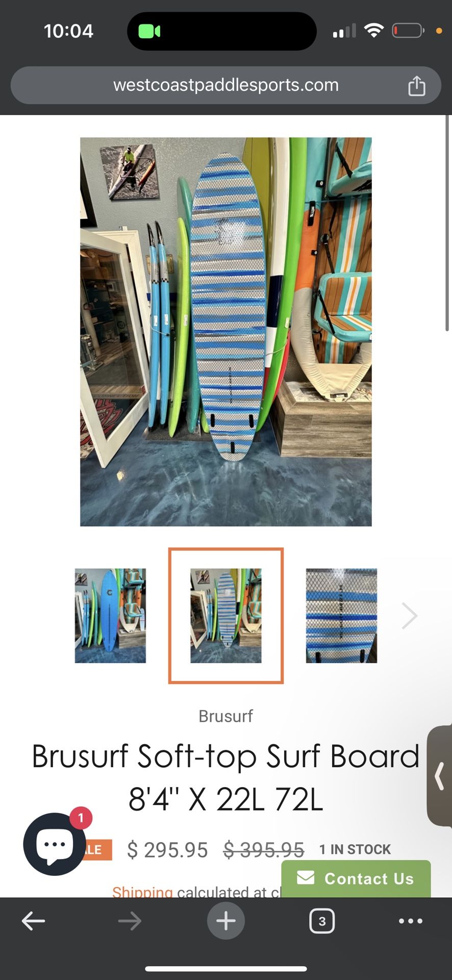 Brusurf Cage3 Soft Top Surfboard! 