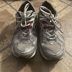 new balance red grey black