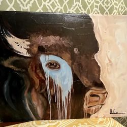 Bison Stretched Frame Canvas