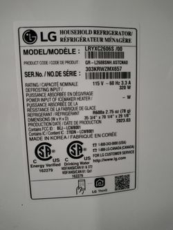 Refrigerator lg