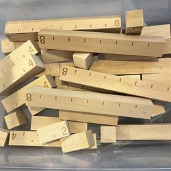 SALE  50% OFF WAS $20  NOW $10.   Multi  Wooden Blocks Assorted