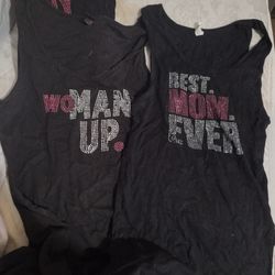15 BLACK BLINGED OUT TANK TOPS ($450++ RETAIL VALUE) READ DESCRIPTION