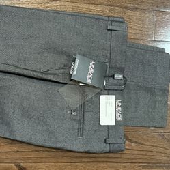 New Lineage Mens Dress Pants Gray 32x30