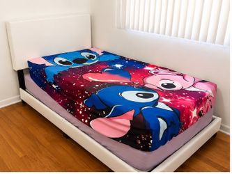 Twin Bed Frame with Headboard and Mattress