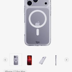 Tech21 EvoClear MagSafe - Apple iPhone 17 Pro Max Case - Clear 