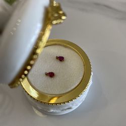 New Ruby/Diamond Teardrop Earrings - Ruby is July Birthstone, Buy Now!