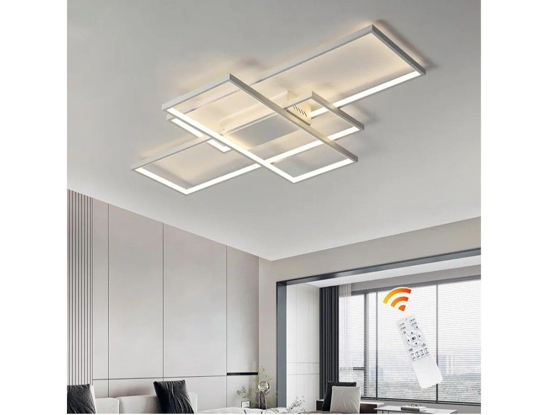 (2) Flush Mount White Led Ceiling Light Fixtures BUNDLE DEAL
