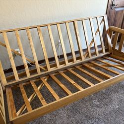 Futon Solid Wood Sleigh Bed