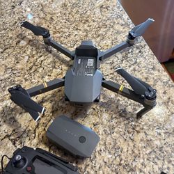 DJI Mavic Pro 4K Quadcopter With Remote Controller And 2 Batteries 