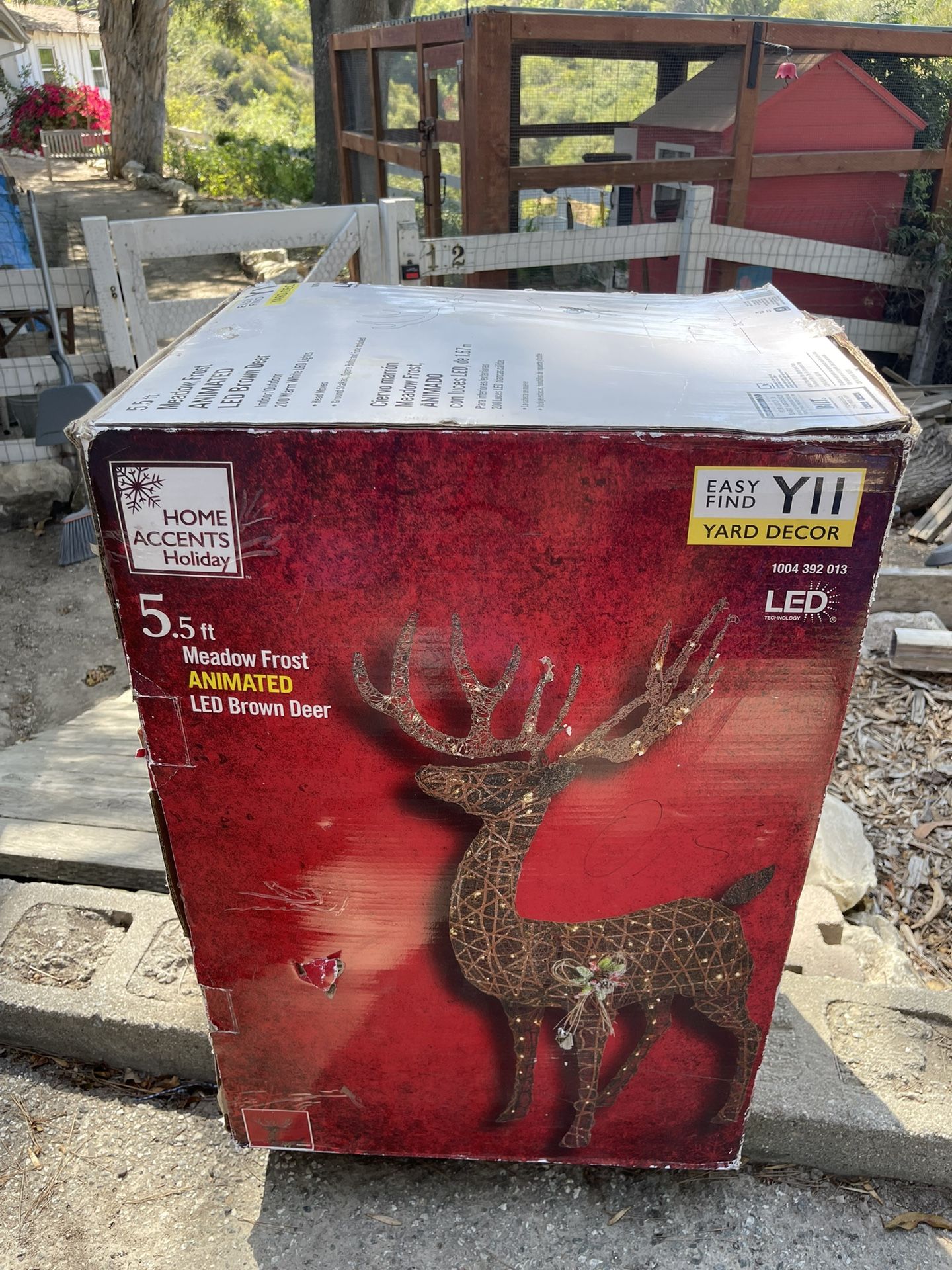 5 Ft. Home Accents Holiday Polar Wishes Animated LED Brown Deer