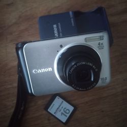 CANON POWERSHOT A3000 IMAGE STABILIZER DIGITAL CAMERA 2.7" LCD OPTICAL ZOOM 10.0 MEGAPÍXELES TESTED WORKING 