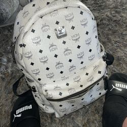 White MCM BackPack 