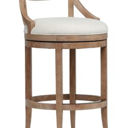 24” Wood Fabric Counter Swivel Barstool American Kitchen Style :$200/3pc