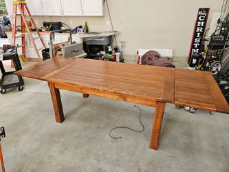 Wood dining table