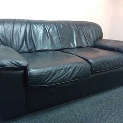 Black Leather Couch
