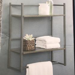 2 Ties Bathroom Storage Shelf Brand New 