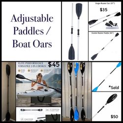 Adjustable Kayak Paddles & Boat Oars ā Multiple Styles Available