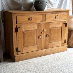 Antique solid wood cabinet