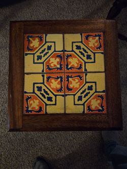 Vintage Tiled End Tables