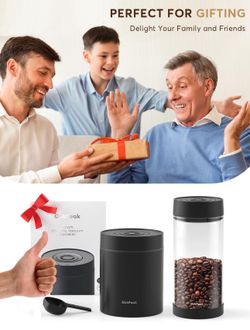 OUTPEAK Neo 2025 Kilo - Recipiente de café al vacío automático, capacidad de 1.5 litros para 17.6 onzas de granos de café, operación con un botón, rec