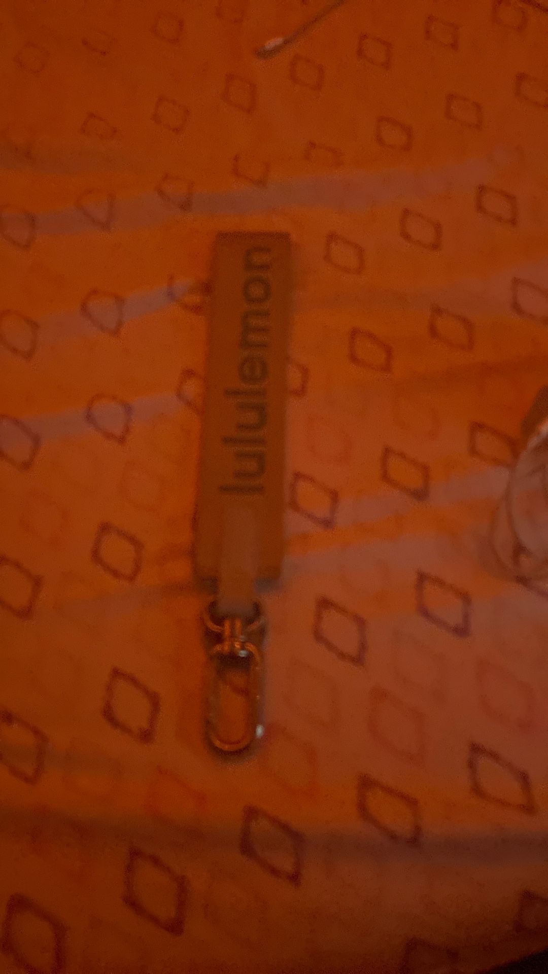 Baby Blue Lululemon Keychain