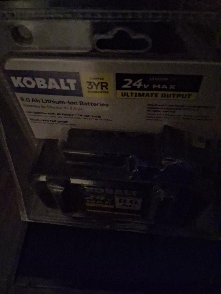 Kobalt 24v Max 8.0ah