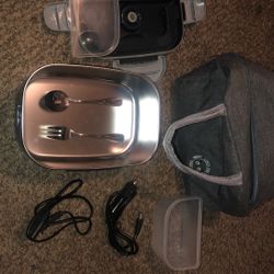 Insulated Portable Lunch Box With Warming Food Packaging
