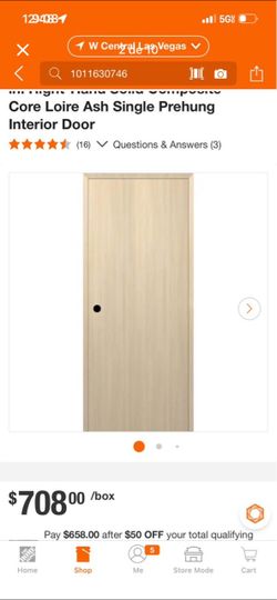 30 in. x 80 in. Right-Hand Solid Composite Core Loire Ash Single Prehung Interior Door