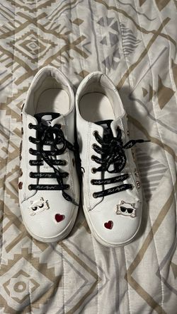 Karl Lagerfeld Women's Cate Pins Lace Up Sneaker