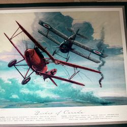 Vintage aviation lithographs